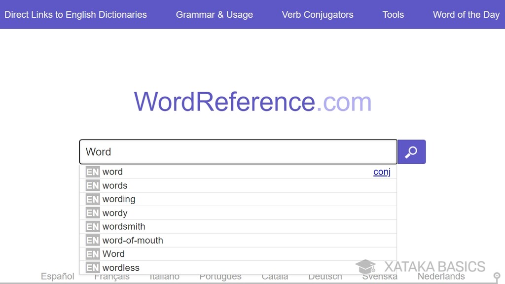 WordReference Qu Es Y C mo Utilizarlo Castellano La P gina Del 